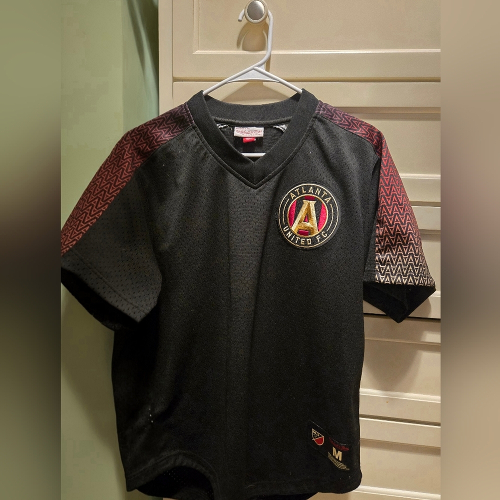 Mitchell & Ness Black and Red Mens
